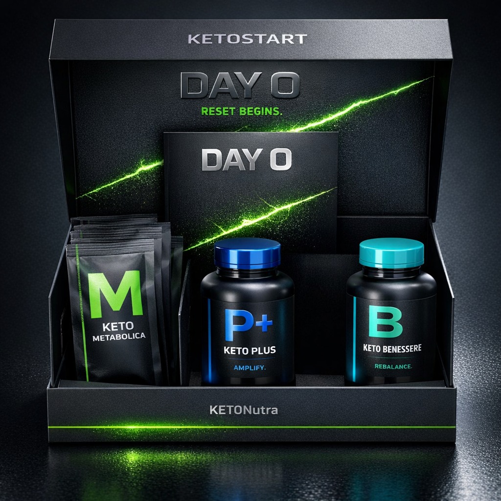 Box Ketonutra aperta con prodotti